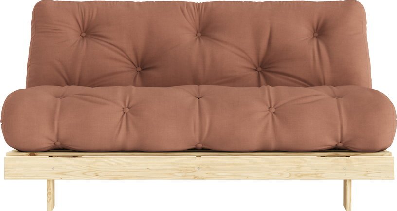 Canapé - lit marron clay en pin massif Roots 160 - Karup Design - The Cool Republic
