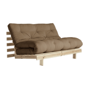 Canapé-lit marron en pin massif Roots 140 - Karup Design - The Cool Republic