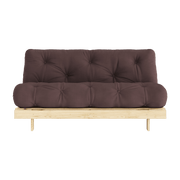 Canapé-lit marron en pin massif Roots 160 - Karup Design - The Cool Republic