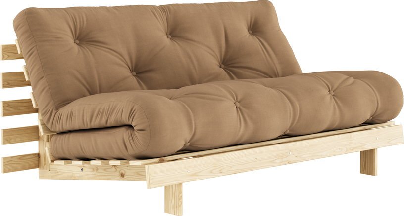 Canapé - lit mocca en pin massif Roots 160 - Karup Design - The Cool Republic