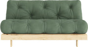 Canapé - lit vert olive pin massif Roots 160 - Karup Design - The Cool Republic