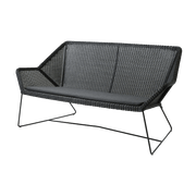 Canapé noir avec coussin d'assise noir Breeze - Cane-Line - The Cool Republic