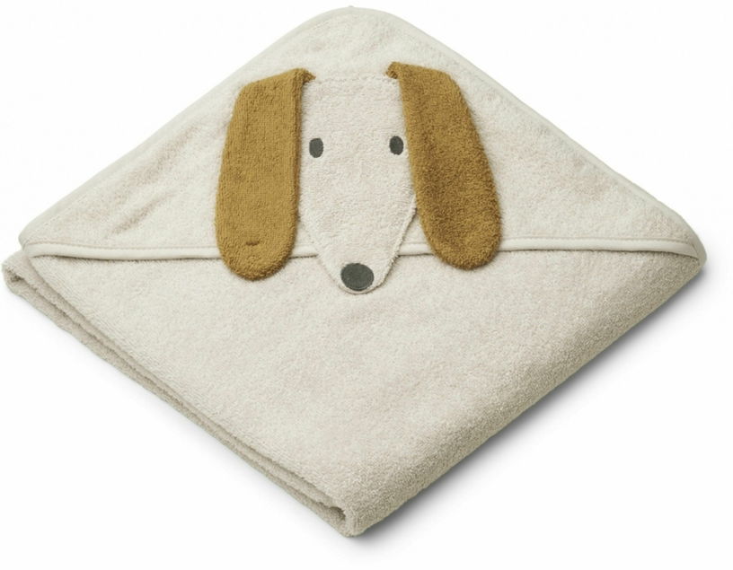 Cape de bain pour enfant Chien beige Augusta - Liewood - The Cool Republic