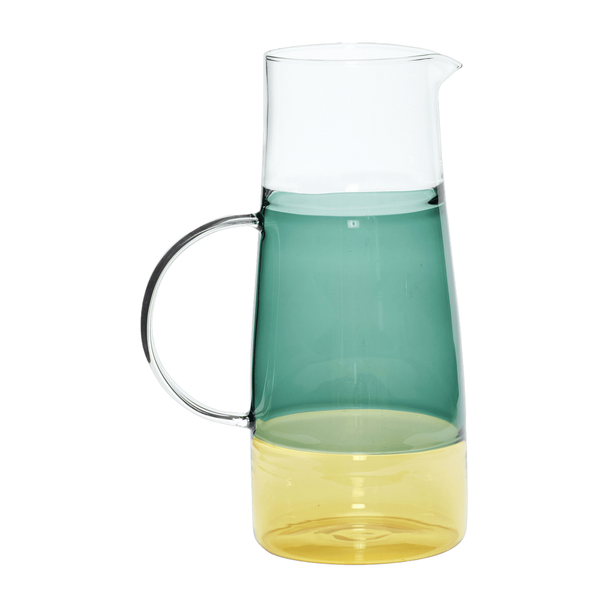 Carafe à limonade en verre couleur verte Jug - Hübsch - The Cool Republic