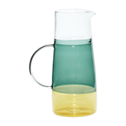 Carafe à limonade en verre couleur verte Jug - Hübsch - The Cool Republic