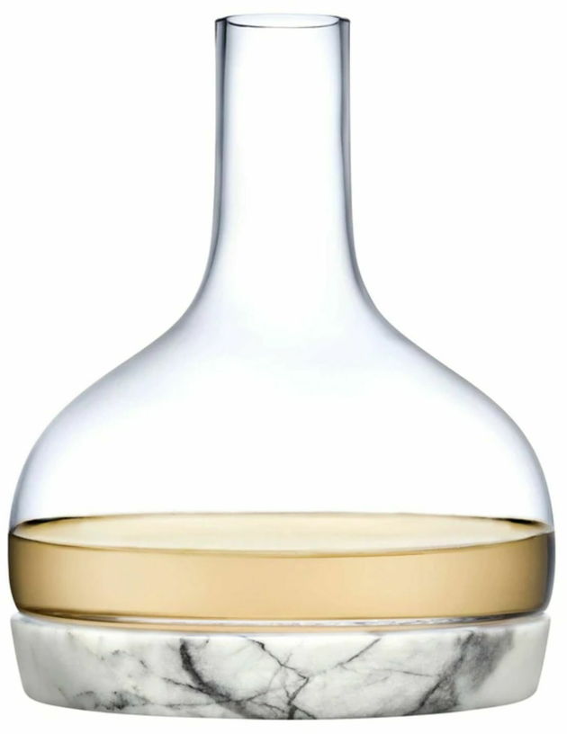 Carafe en verre avec base en marbre Chill - Nude Glass - The Cool Republic