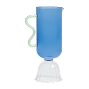 Carafe en verre bleu 0,7 L Tulip - &Klevering - The Cool Republic