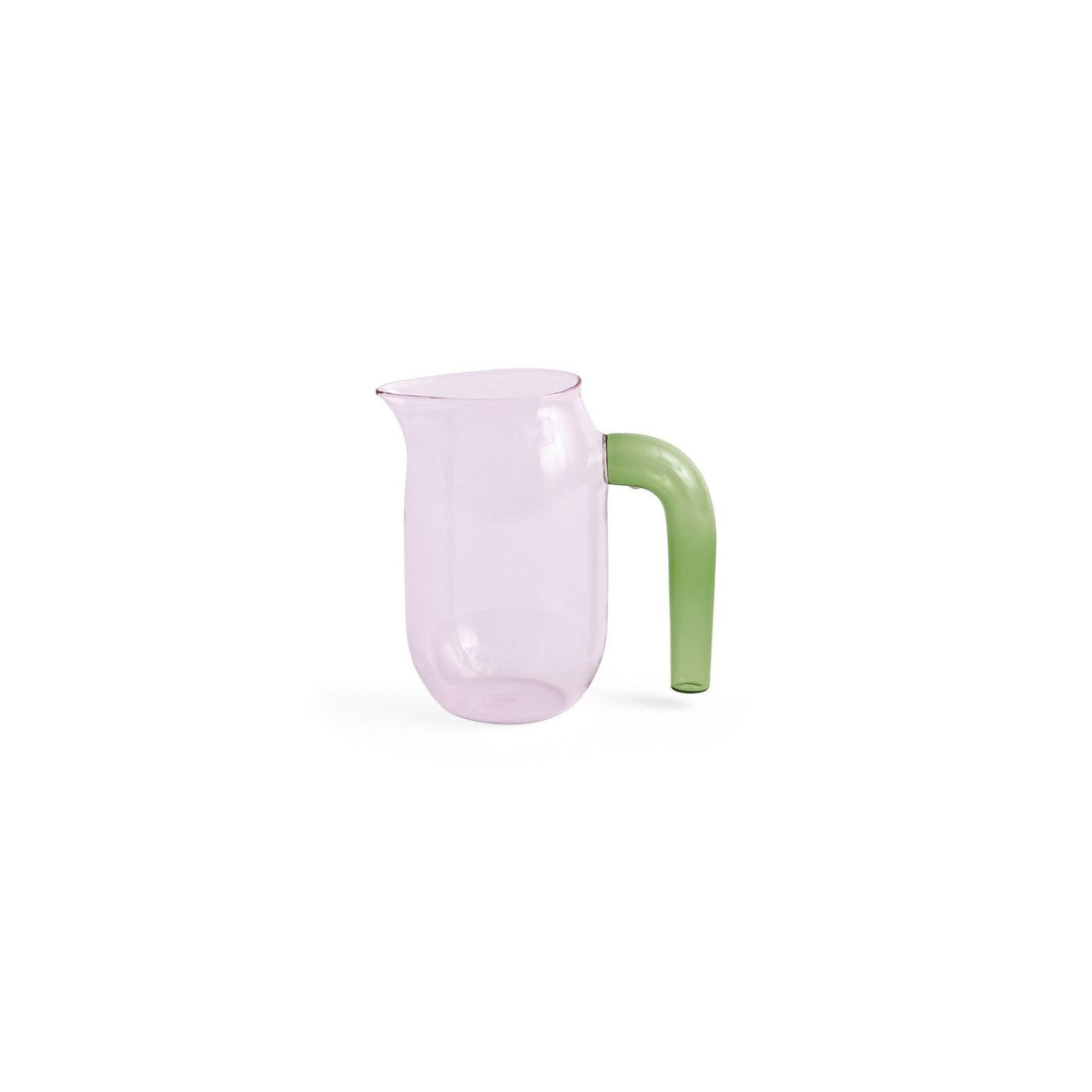 Carafe en verre rose et vert 10 x 10 x 16 cm Jug - HAY - The Cool Republic