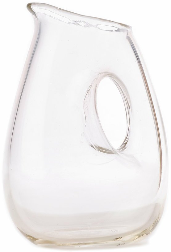 Carafe en verre transparent avec trou - Pols Potten - The Cool Republic