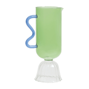 Carafe en verre vert 0,7 L Tulip - &Klevering - The Cool Republic
