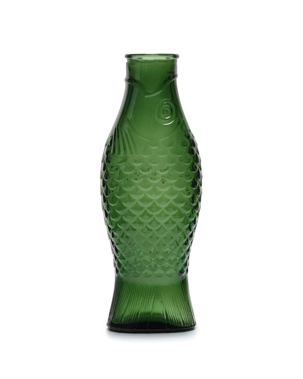 Carafe poisson en verre vert foncé 85cl Fish - Serax - The Cool Republic