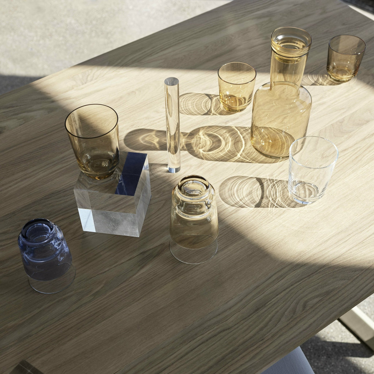 Carafe transparente en verre Raise - Muuto - The Cool Republic