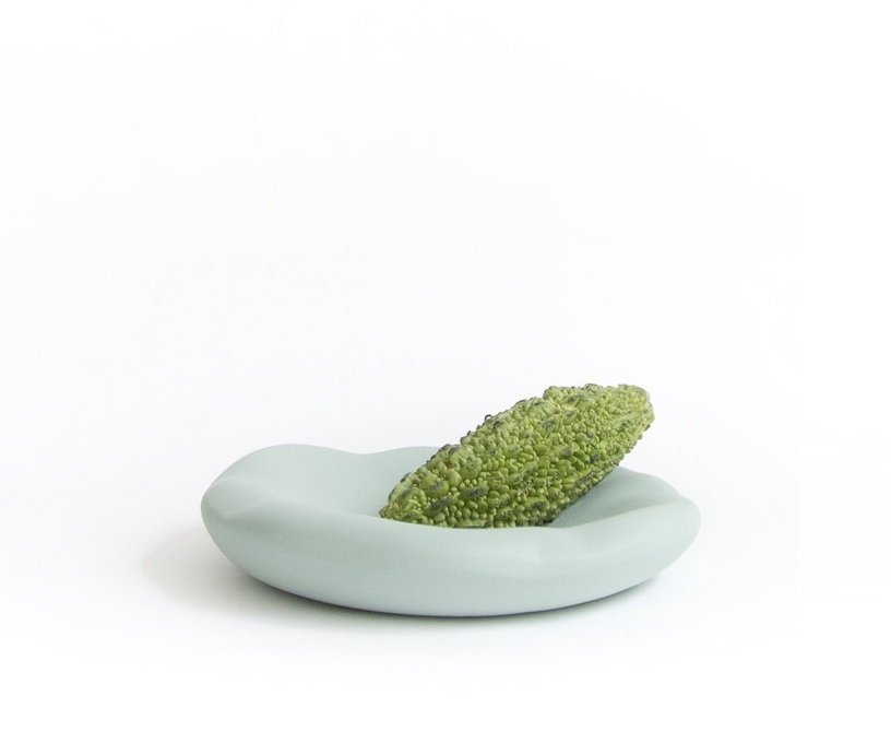 Centre de table vert clair S Canova - Moustache - The Cool Republic