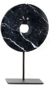Cercle en marbre noir décoratif M - Bazar Bizar - The Cool Republic