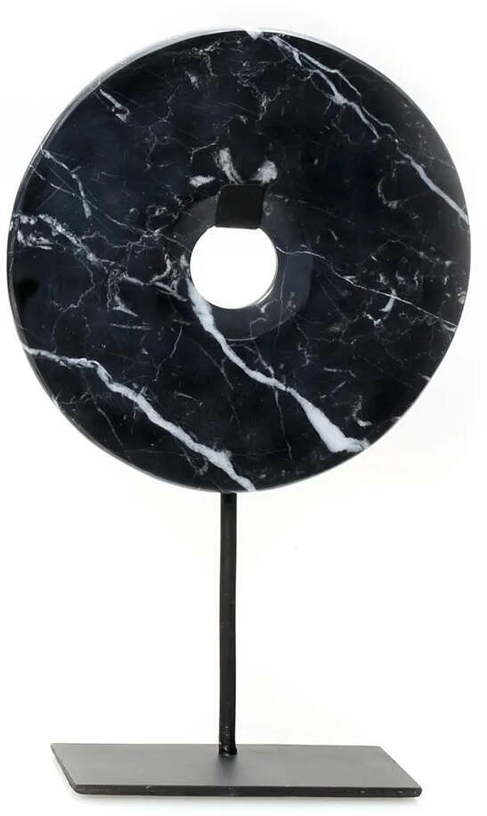 Cercle en marbre noir décoratif M - Bazar Bizar - The Cool Republic