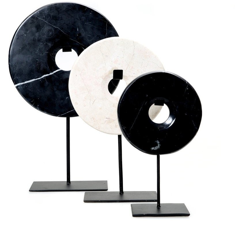 Cercle en marbre noir décoratif S - Bazar Bizar - The Cool Republic