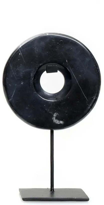 Cercle en marbre noir décoratif S - Bazar Bizar - The Cool Republic