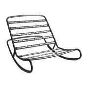 Chaise à bascule pour pouf Original noire Rock'n'Roll - Fatboy - The Cool Republic