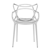 Chaise avec accoudoirs argentée Masters - Kartell - The Cool Republic