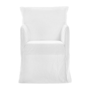 Chaise avec accoudoirs blanche Ghost 25 - Gervasoni - The Cool Republic