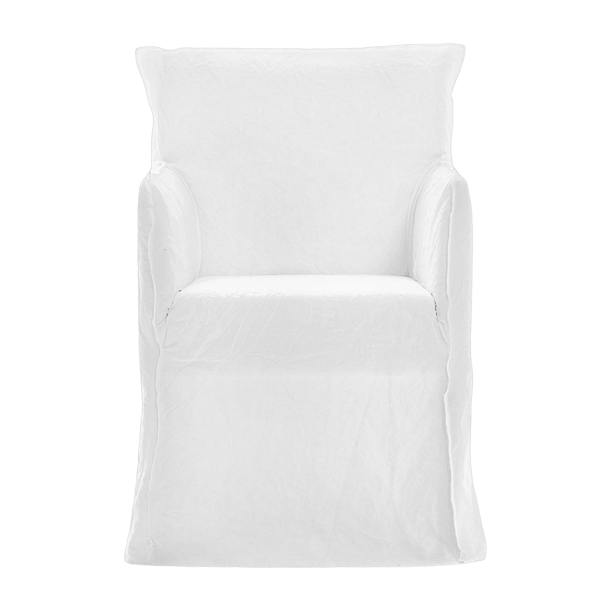 Chaise avec accoudoirs blanche Ghost 25 - Gervasoni - The Cool Republic
