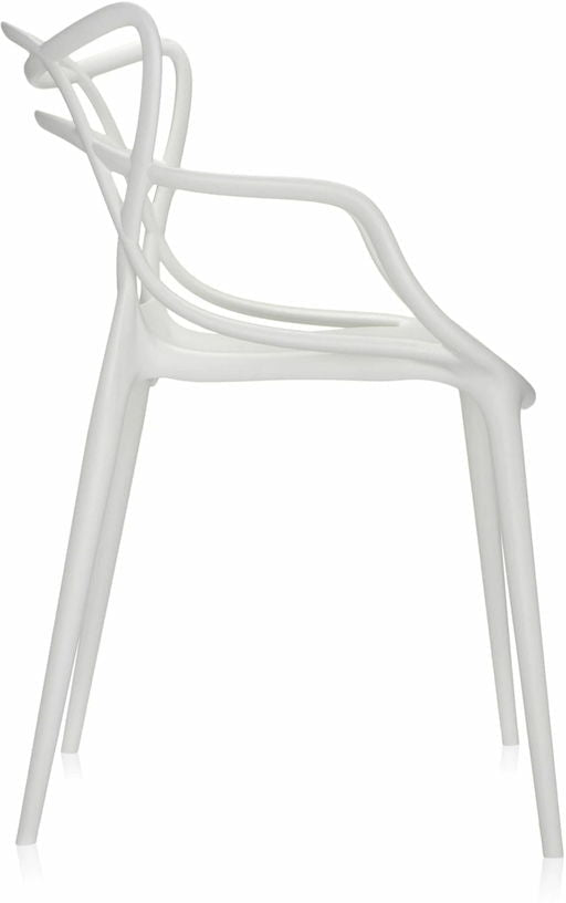 Chaise avec accoudoirs blanche Masters - Kartell - The Cool Republic