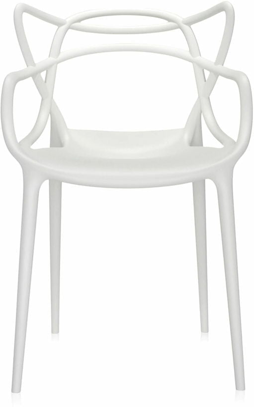 Chaise avec accoudoirs blanche Masters - Kartell - The Cool Republic