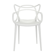 Chaise avec accoudoirs blanche Masters - Kartell - The Cool Republic