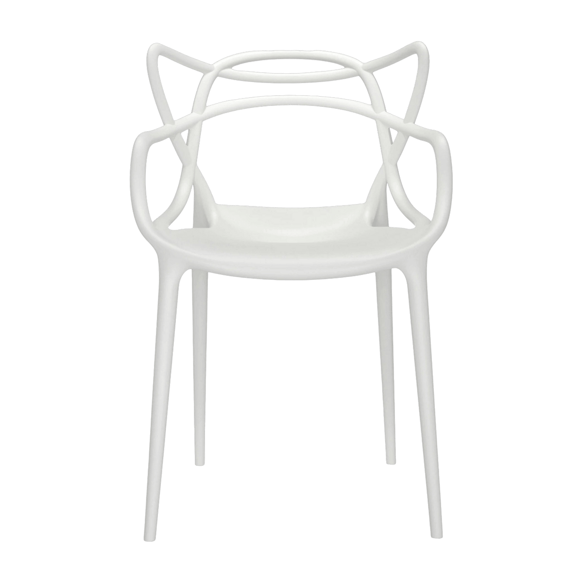 Chaise avec accoudoirs blanche Masters - Kartell - The Cool Republic
