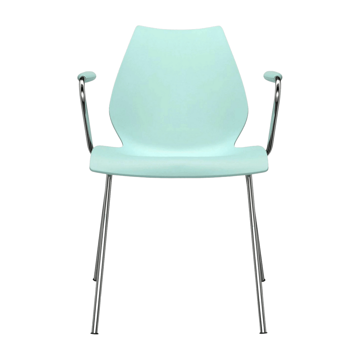 Chaise avec accoudoirs bleu clair Maui - Kartell - The Cool Republic
