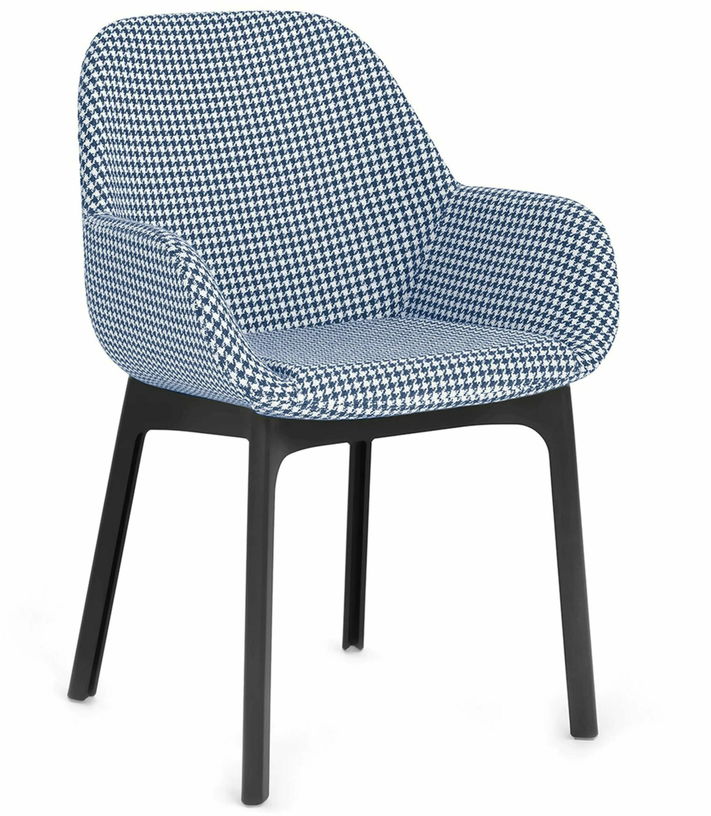 Chaise avec accoudoirs bleu Clap - Kartell - The Cool Republic