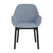Chaise avec accoudoirs bleu Clap - Kartell - The Cool Republic
