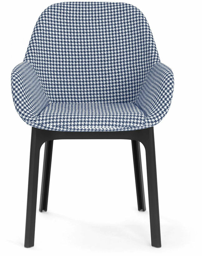 Chaise avec accoudoirs bleu Clap - Kartell - The Cool Republic