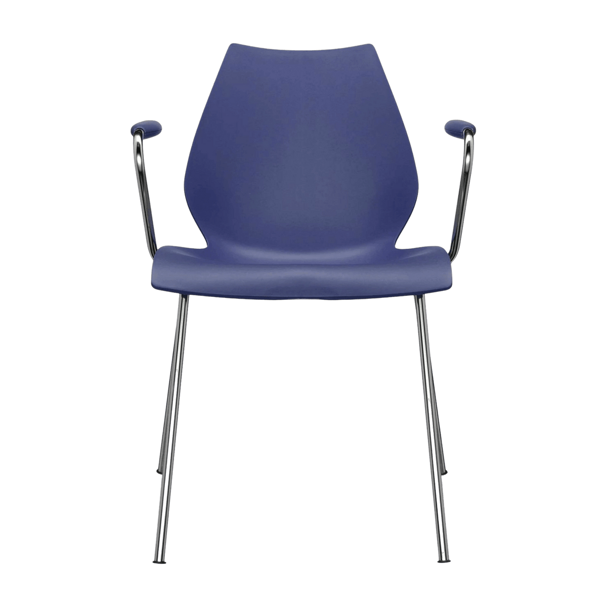 Chaise avec accoudoirs bleue Maui - Kartell - The Cool Republic