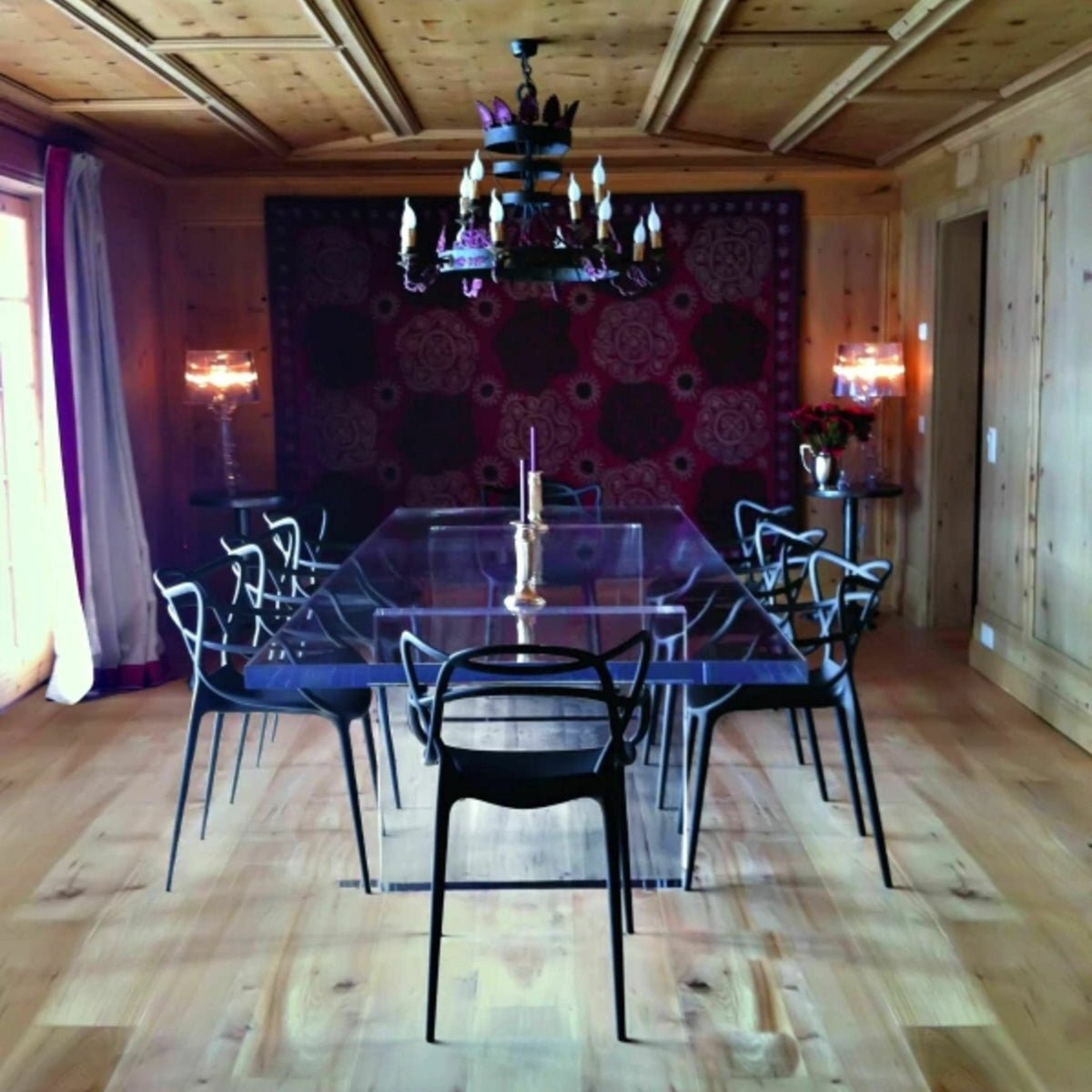Chaise avec accoudoirs cuivrée Masters - Kartell - The Cool Republic