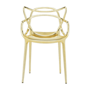 Chaise avec accoudoirs dorée Masters - Kartell - The Cool Republic