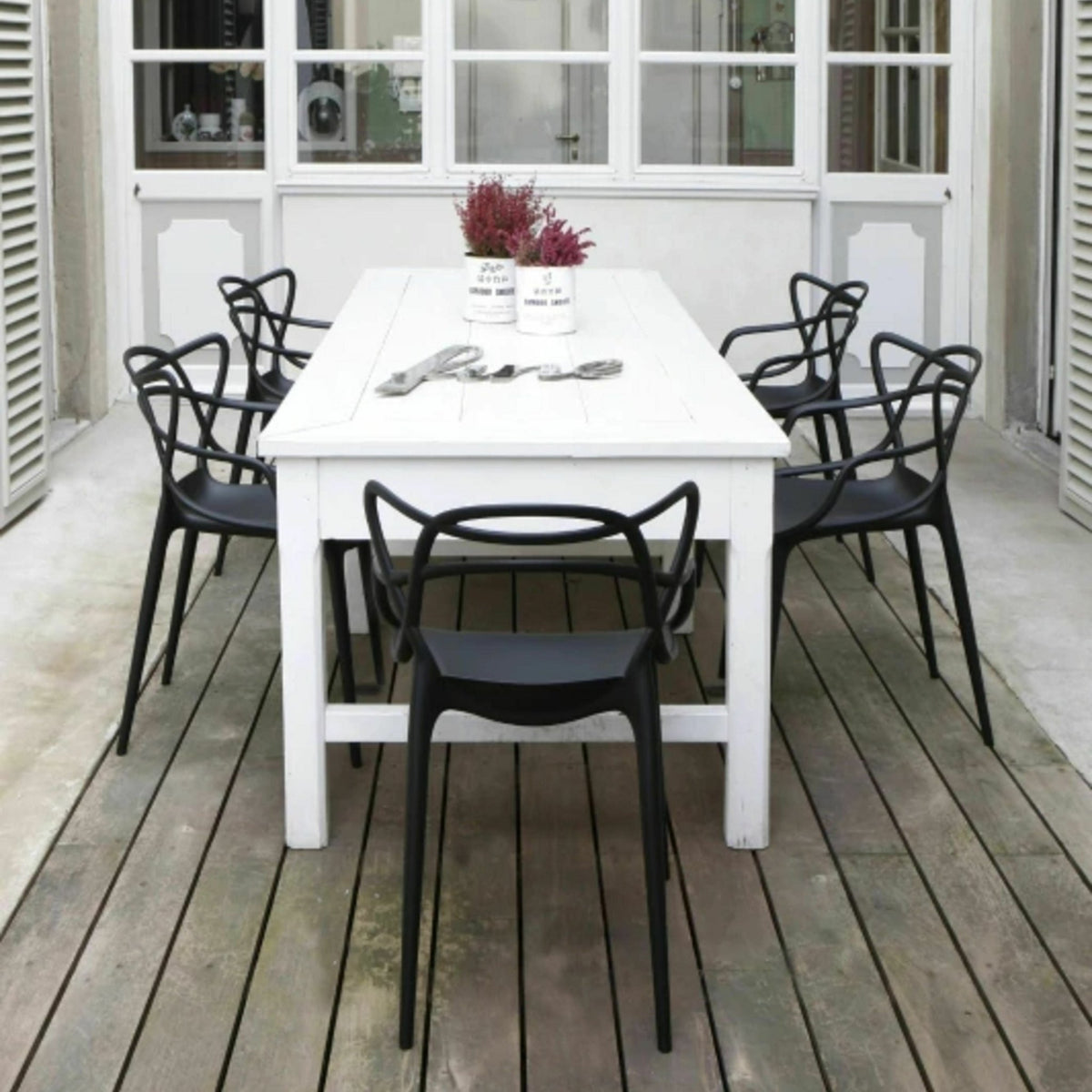 Chaise avec accoudoirs dorée Masters - Kartell - The Cool Republic