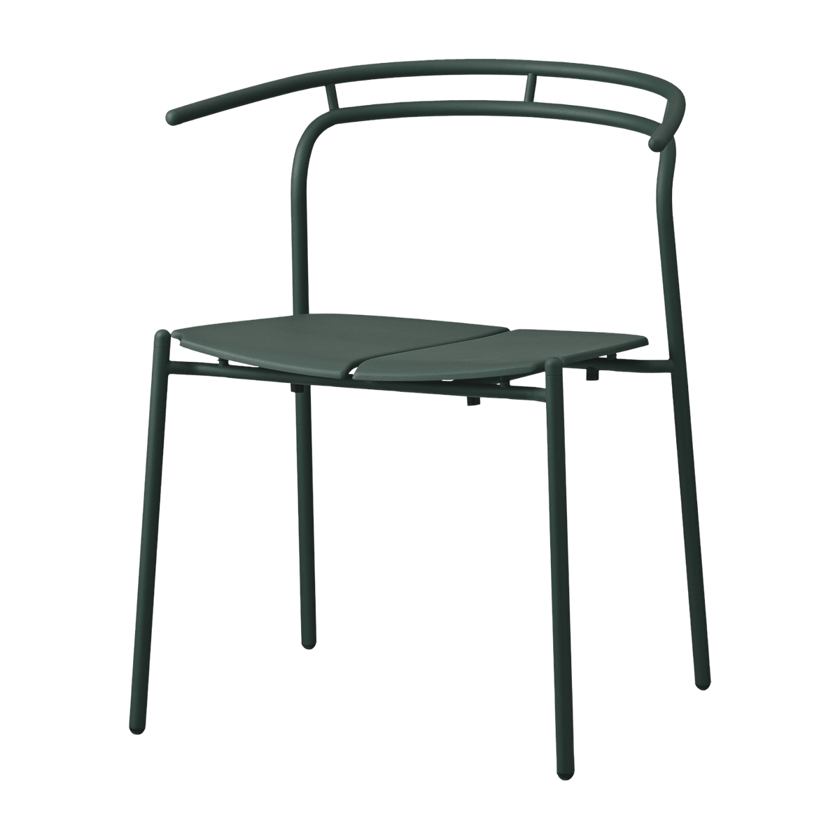 Chaise avec accoudoirs en acier vert Novo - AYTM - The Cool Republic