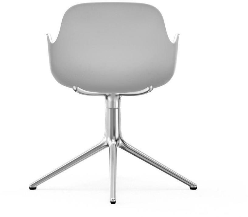 Chaise avec accoudoirs en aluminium et pp blanc Form - Normann Copenhagen - The Cool Republic