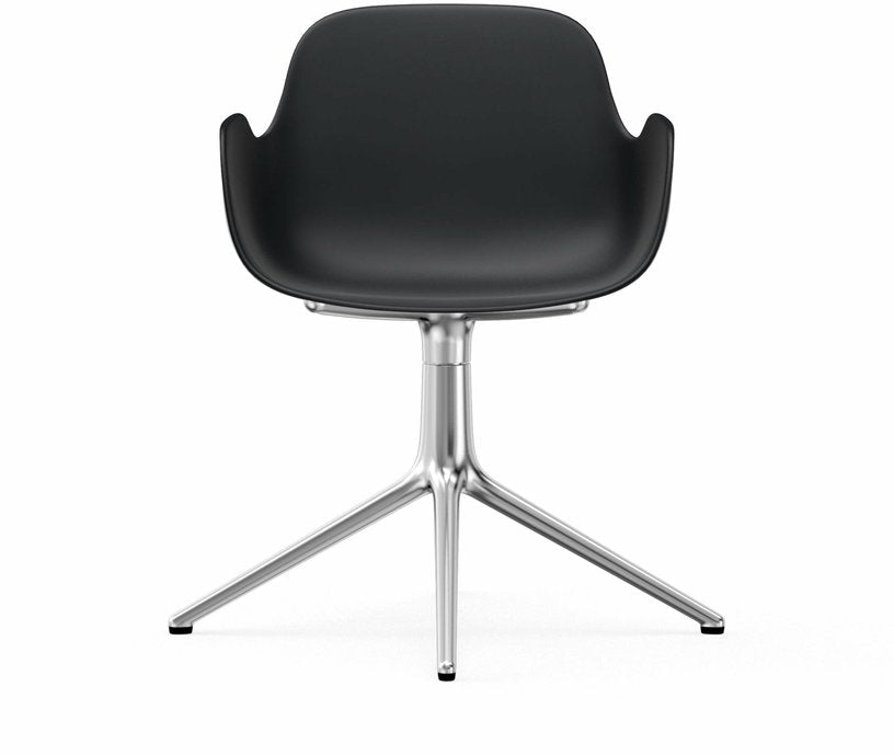 Chaise avec accoudoirs en aluminium et pp noir Form - Normann Copenhagen - The Cool Republic