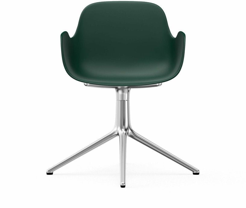 Chaise avec accoudoirs en aluminium et pp vert Form - Normann Copenhagen - The Cool Republic