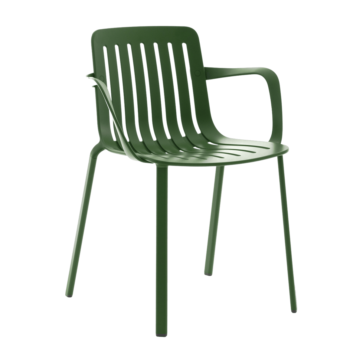 Chaise avec accoudoirs en aluminium vert Plato - Magis - The Cool Republic