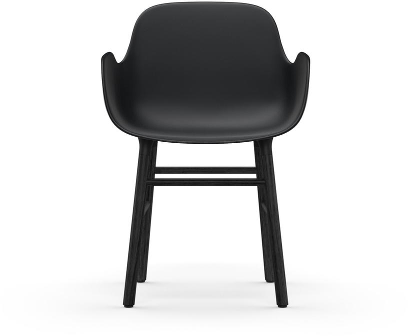 Chaise avec accoudoirs en bois noir et pp noir Form - Normann Copenhagen - The Cool Republic