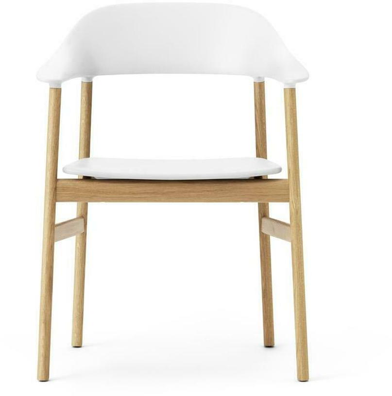 Chaise avec accoudoirs en chêne et polypropylene blanc Herit blanc - Normann Copenhagen - The Cool Republic