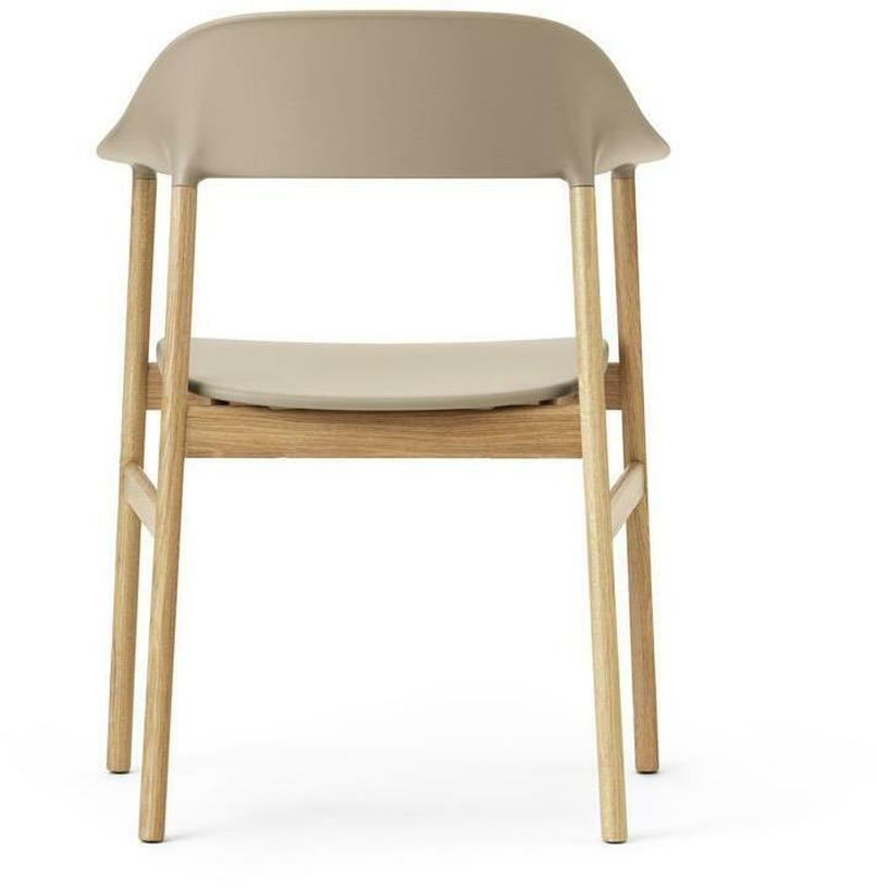 Chaise avec accoudoirs en chêne et polypropylène sable Herit Sand - Normann Copenhagen - The Cool Republic