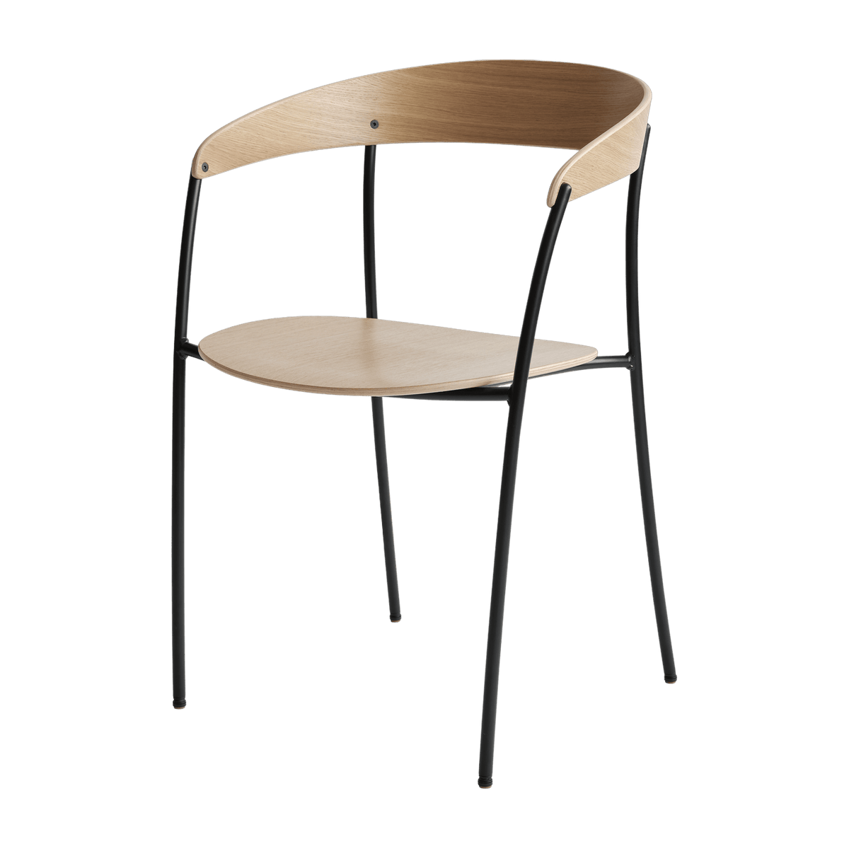 Chaise avec accoudoirs en chêne Missing - New Works - The Cool Republic