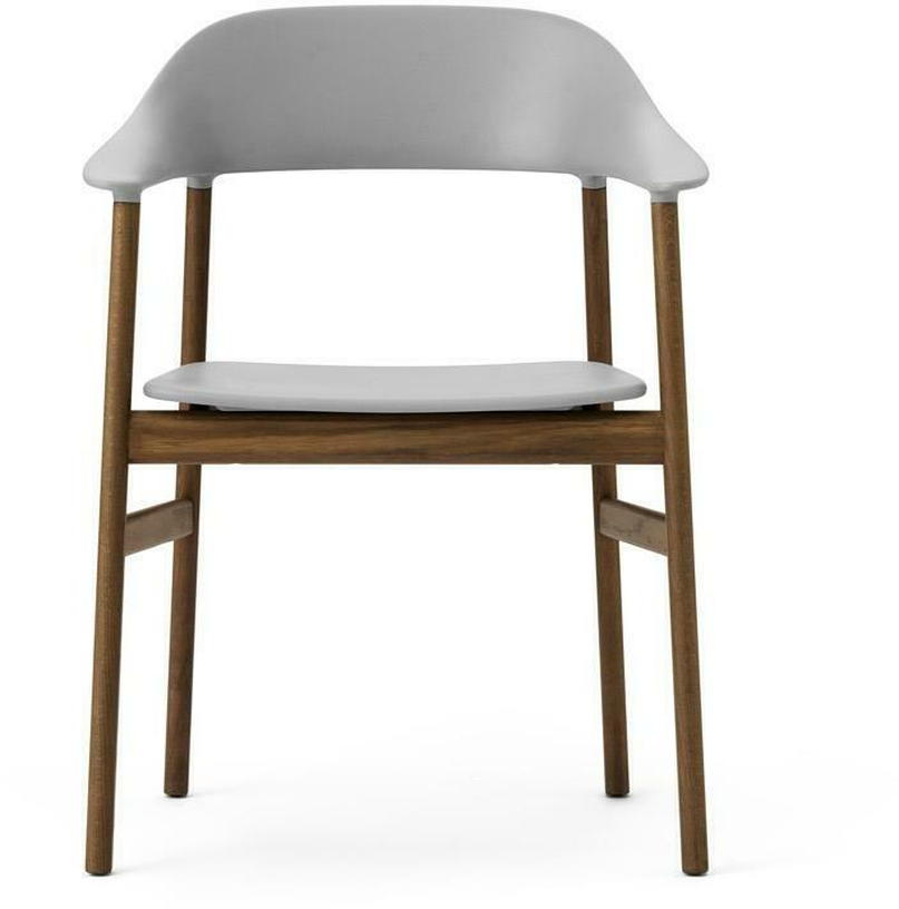 Chaise avec accoudoirs en chêne teinté et polypropylene gris Herit Grey - Normann Copenhagen - The Cool Republic