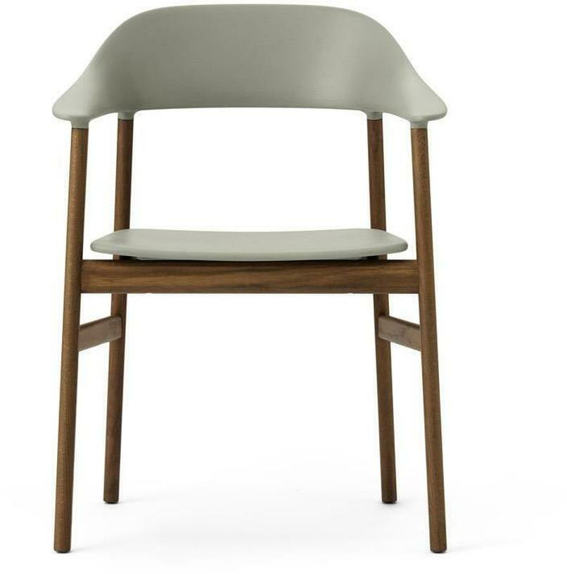 Chaise avec accoudoirs en chêne teinté et polypropylene vert Herit Dusty vert - Normann Copenhagen - The Cool Republic