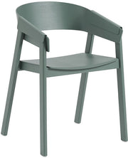 Chaise avec accoudoirs en chêne vert Cover - Muuto - The Cool Republic