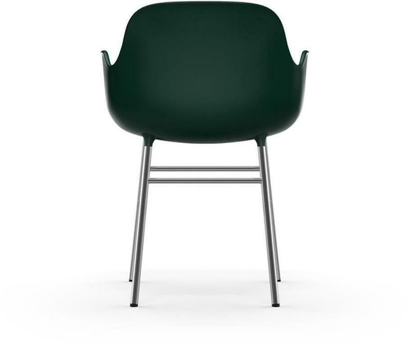 Chaise avec accoudoirs en chrome et pp vert Form - Normann Copenhagen - The Cool Republic